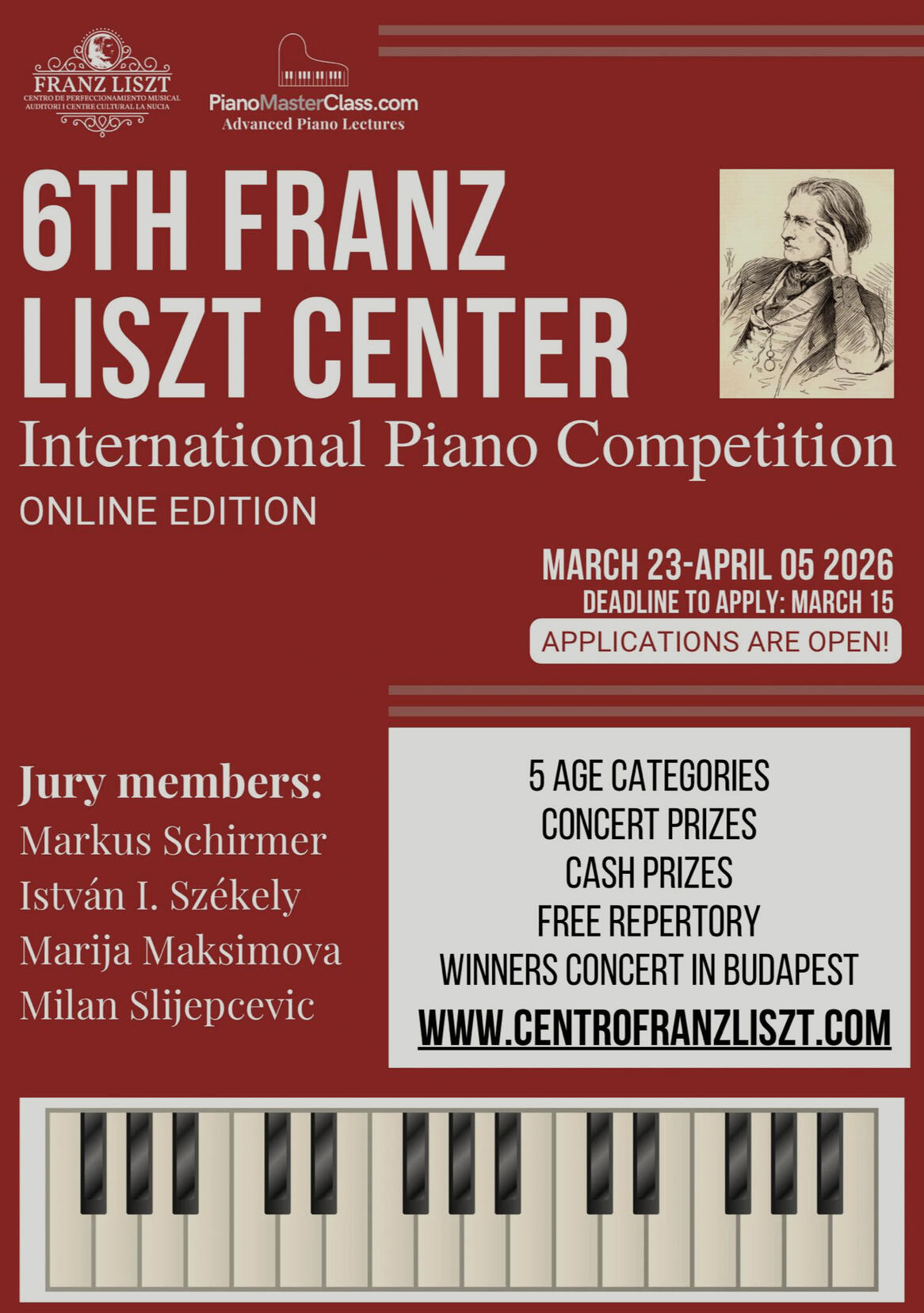 Jury Member International Piano Competition "Franz Liszt Center" 20 April – 04 May 2026 La Nucía, Spainㅤㅤㅤㅤㅤㅤㅤㅤㅤㅤㅤㅤㅤㅤㅤㅤㅤㅤㅤㅤㅤㅤㅤㅤㅤㅤㅤㅤㅤㅤㅤㅤㅤㅤㅤㅤㅤㅤㅤㅤㅤㅤㅤㅤㅤㅤㅤㅤㅤㅤㅤㅤㅤㅤㅤㅤㅤㅤㅤㅤㅤㅤㅤㅤ