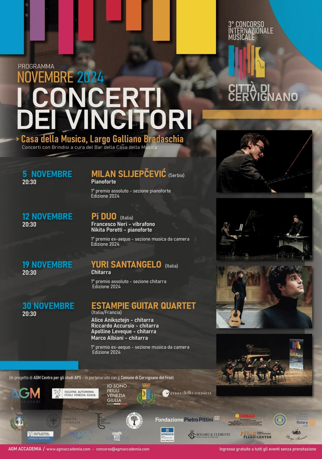 Solo recital I Concerti dei vincitori 05 November 2024 Cervignano del Friuli, Italy R. Schumann C. Debussy H. Villa-Lobos S. Prokofievㅤㅤㅤㅤㅤㅤㅤㅤㅤㅤ